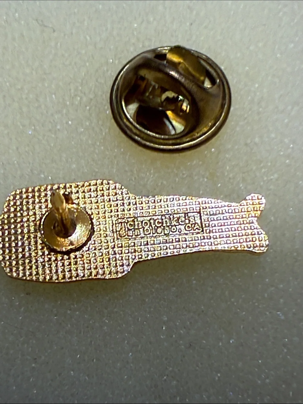 Navy and Tan Sailor Enamel Lapel Pin - Men Accessories